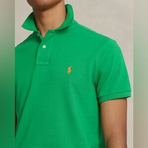 Polo Ralph Lauren Pony-Embroidered Green Cotton Pique Polo Shirt Sz XXL